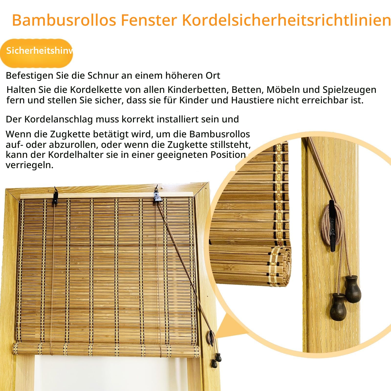 XiuXiu Bambusrollo Bambus Rollos Raffrollos Rollo aus Bambus aussenbereich sichtschutz Sonnenschutz Jalousie für Fenster und Türen,Braun,B71 x H122 cm