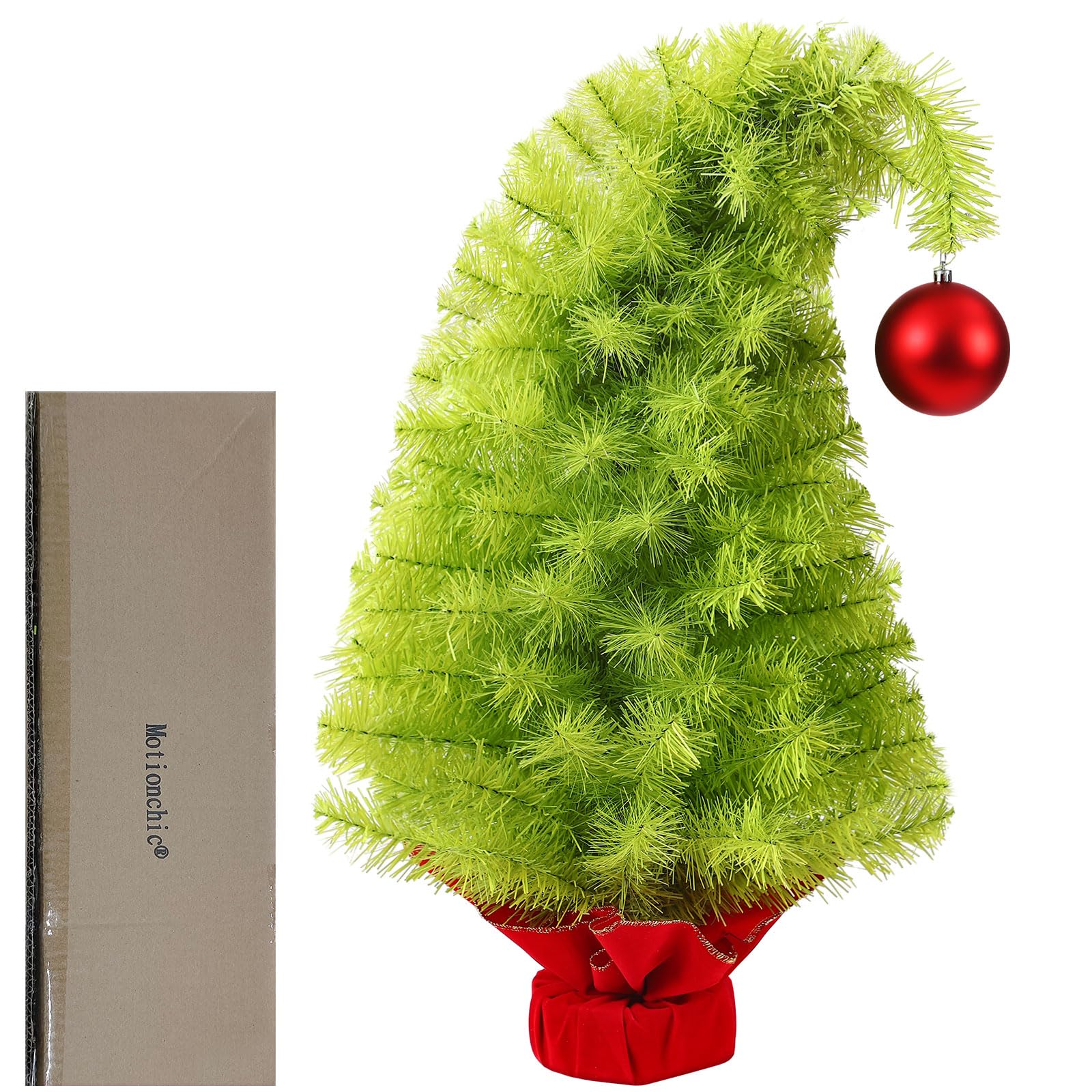 Amazon.com: Motionchic 2 FT Lime Green Christmas Tree