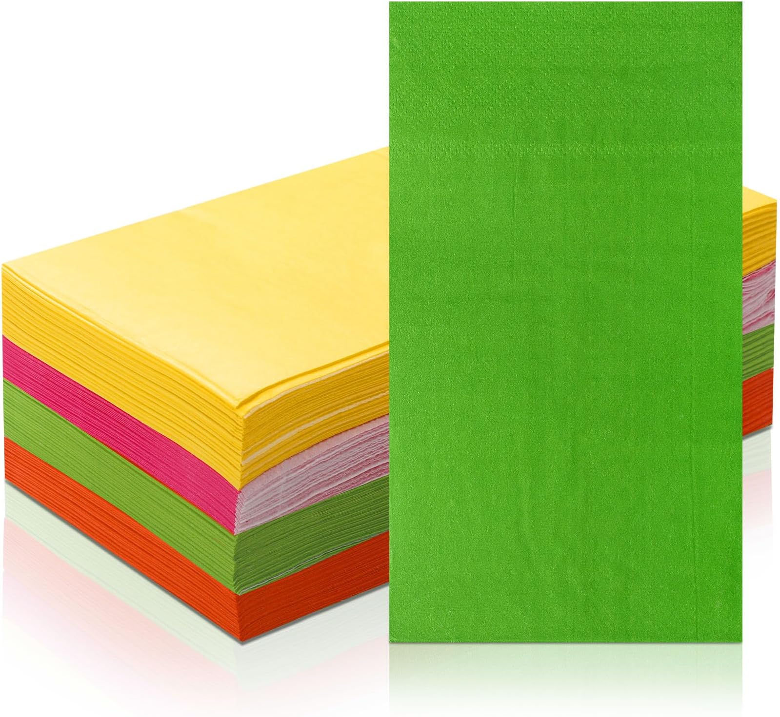 Amazon.com: Engrowtic 100 Pcs Colored Paper Napkins Baby Shower Napkins ...