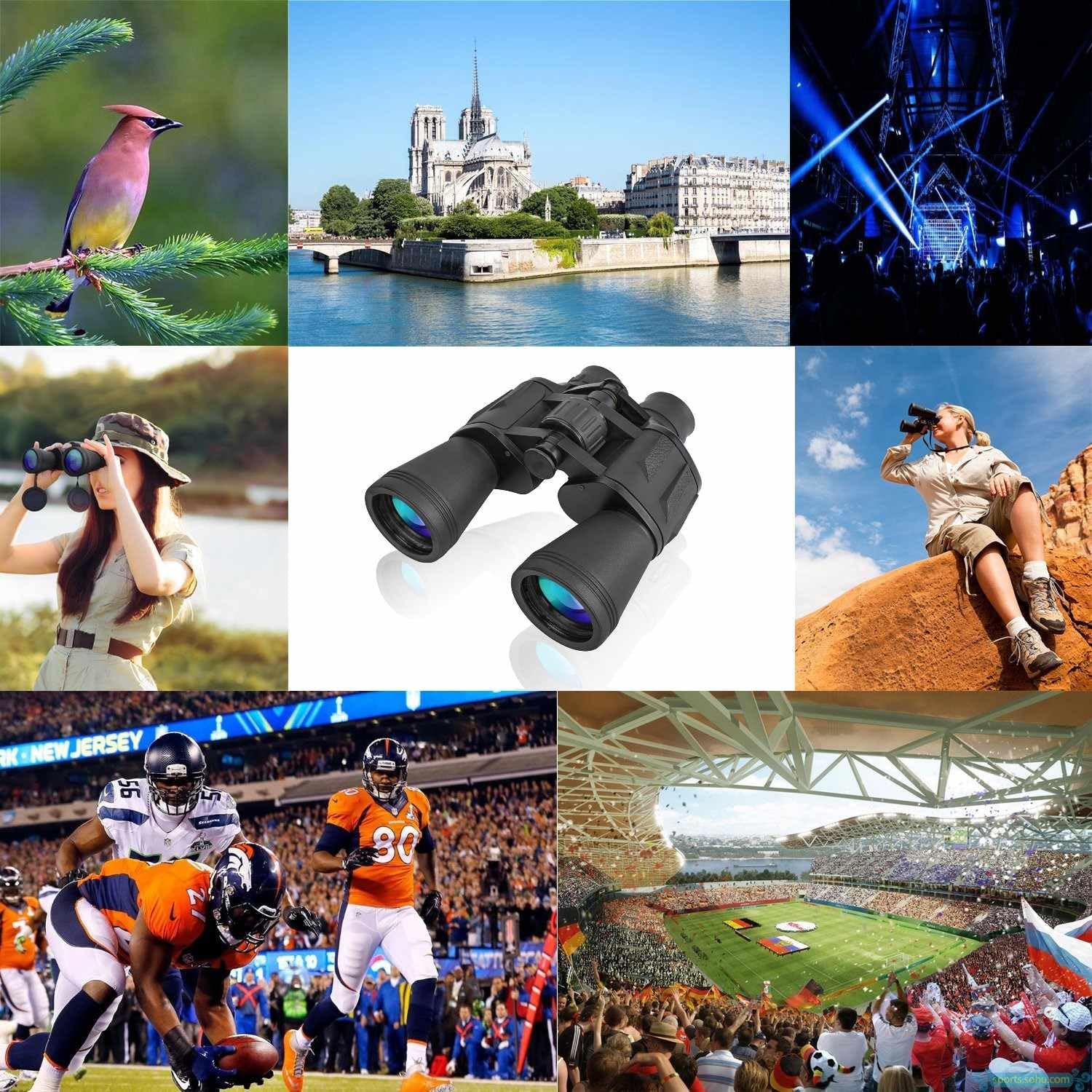 INF Binocolo compatto impermeabile 7X 50, binocolo con prisma BaK-4 e rivestimento multistrato, ingrandimento 7x, obiettivo 50 mm