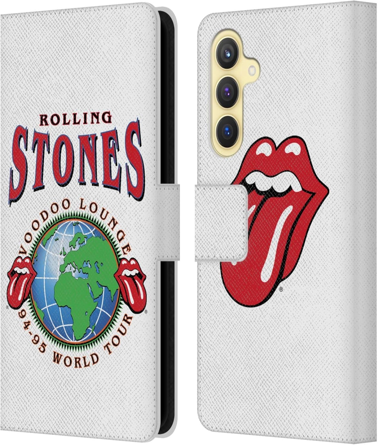 Head Case Designs Officially Licensed The Rolling Stones Voodoo Lounge 1994 Tours Leather Wallet Case Compatible with Samsung Galaxy S23 FE 5G