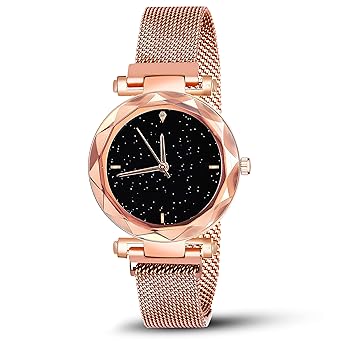 MARCLEX Analogue Black Dial Magnet Watch for Girls Watches for Women Watches Stylish Branded Fashion Design 2022