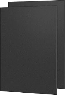 KAITELA ABS Plastic Sheets 18x24x1/8" Black Rigid Thermoformable Panels, Pack of 2 - Textured/Smooth for DIY Crafts & Projects