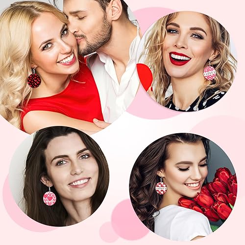 Miniatura 6 de 24 aretes de sublimación en blanco aretes de impresión por sublimación aretes redondos sin terminar aretes de transferencia de calor con ganchos