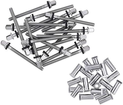 DW Varillas de tensión de tambor de caja True Pitch (paquete de 20) tambor de profundidad de 5.5 pulgadas