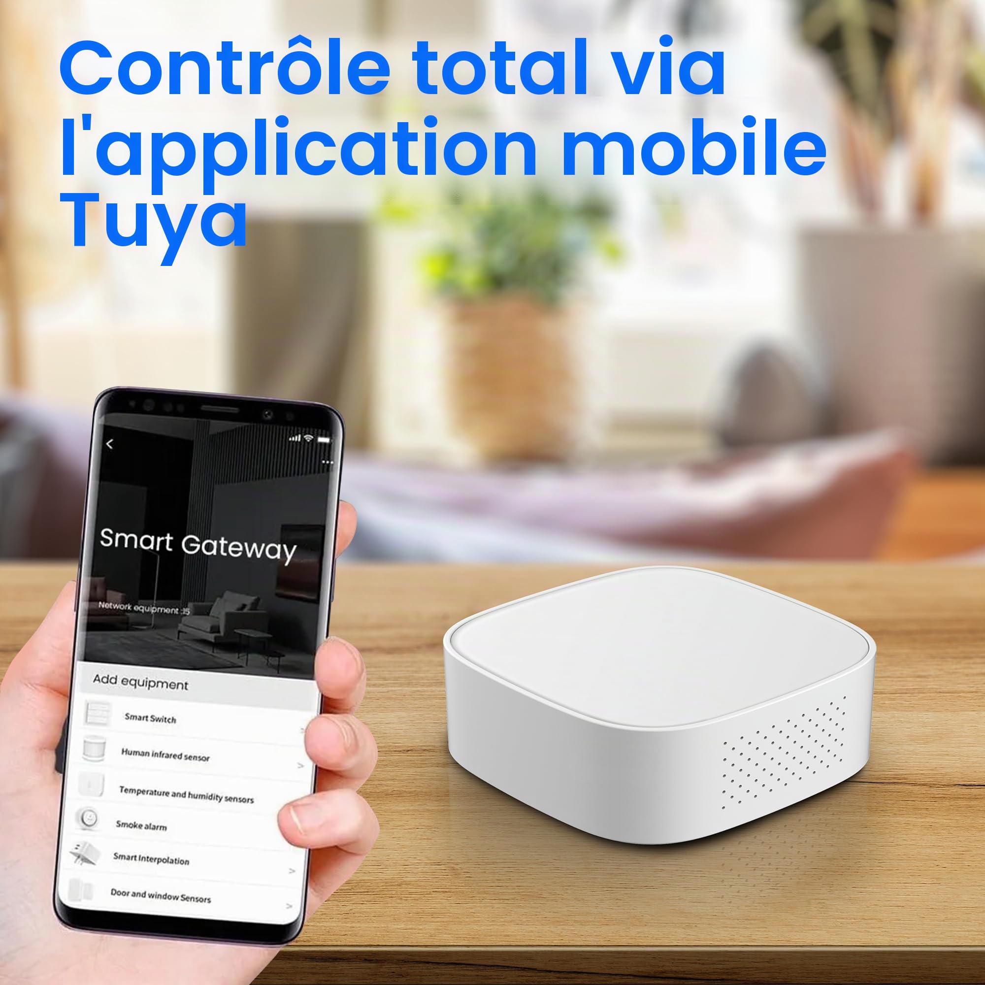 Extralink Zigbee Gateway 3.0 Tuya Smart Home Hub Gateway - Contrôle par Alexa, Google Home, Application Tuya - Prend en charge les capteurs, les lumières, les nids - Automatisation hors ligne