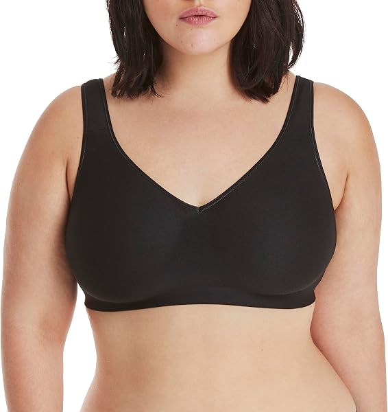 Hanes Women's Wireless Bra, Smooth Comfort Full-Coverage T-Shirt Bra for…