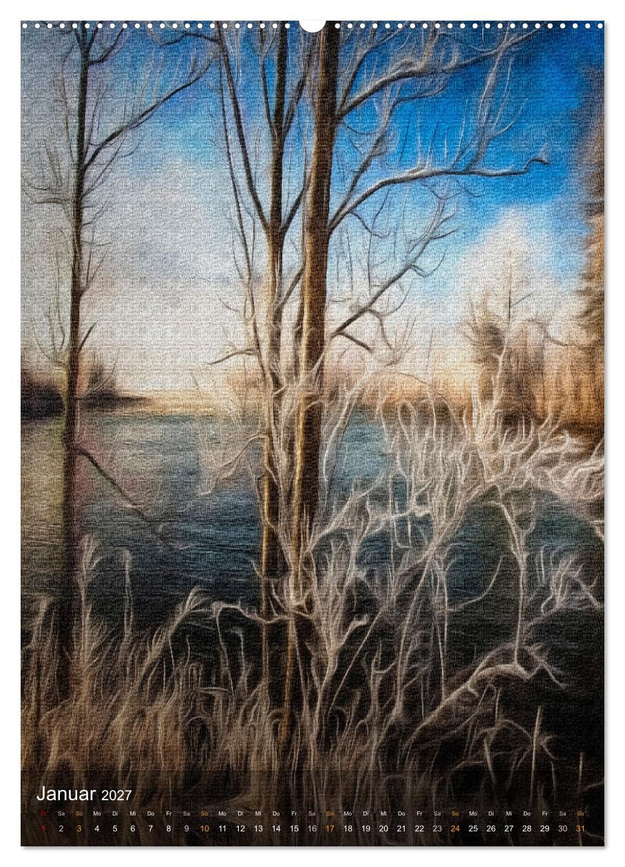 CALVENDO - Zeitgeist (Wandkalender 2027 DIN A2 hoch), Monatskalender: Zeitgenössische digitale Foto Kunst für Heim und Büro