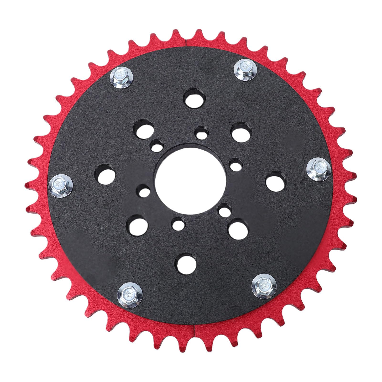 Tbest Adaptateur de Moyeu de Pignon Fendu, Chaîne 420 42 Dents, Remplacement en Alliage D'aluminium Léger Haute Performance pour Mini Vélos Go Karts
