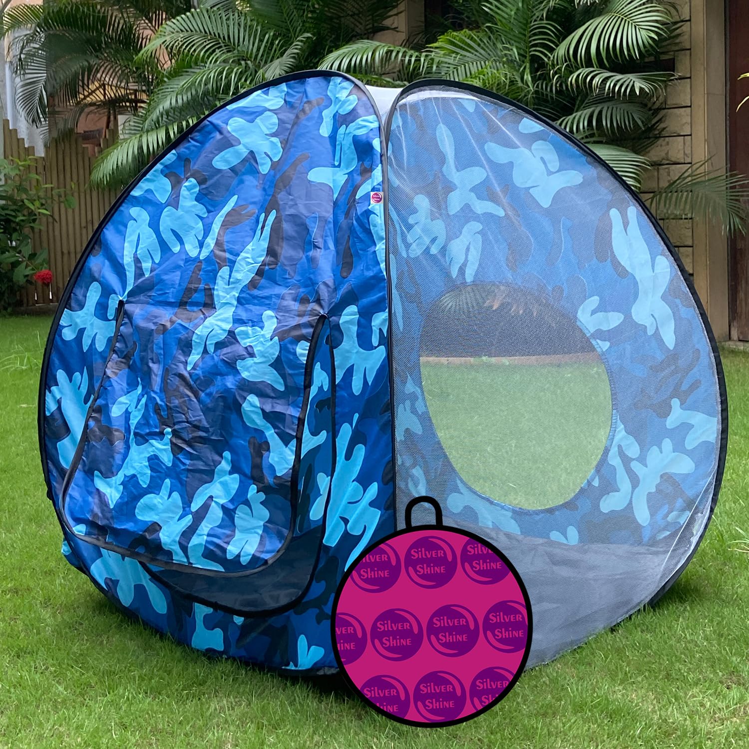 Foldable Play Tent House Big Size for Girl Boys with Planet -7