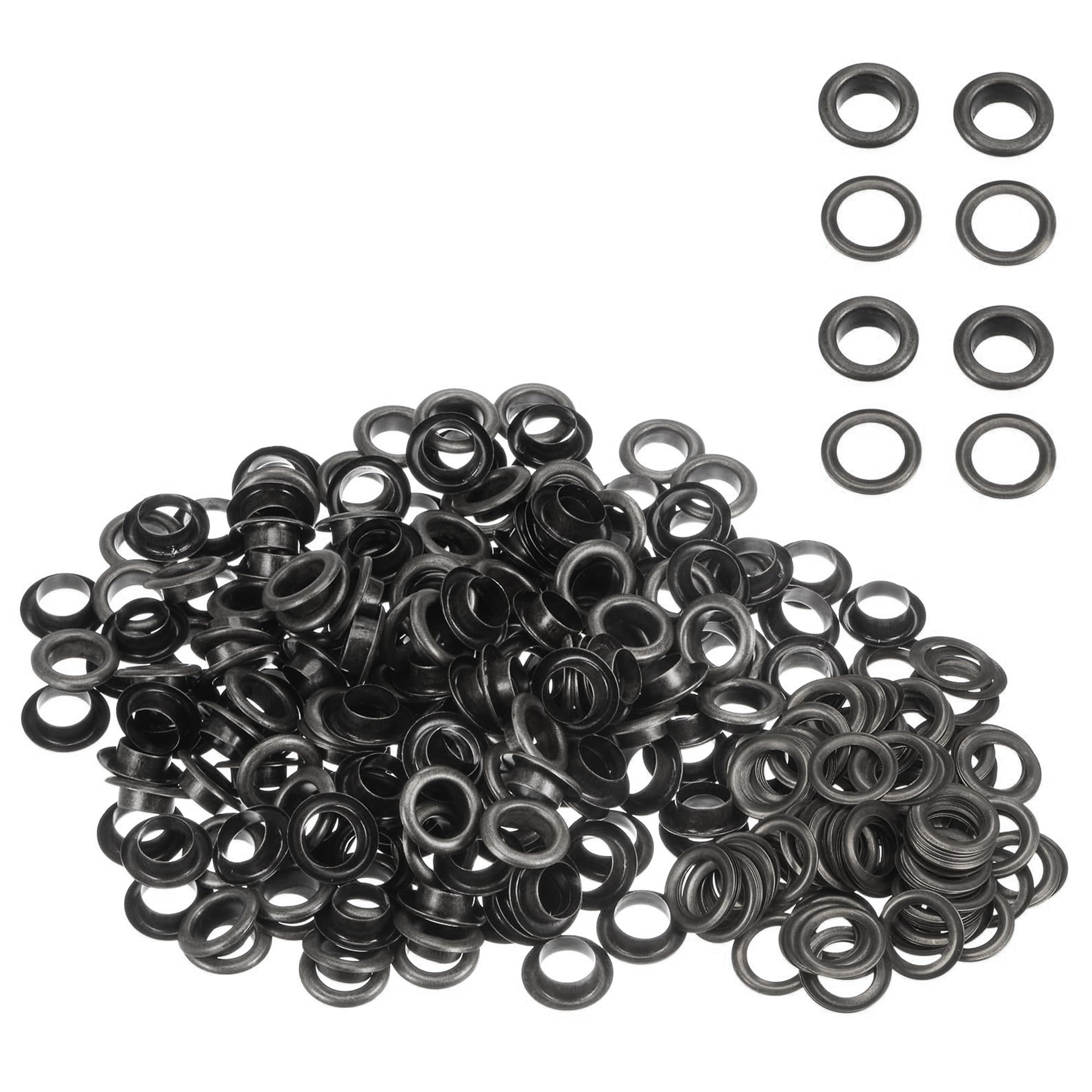 WedDecor 12mm Gunmetal Brass Eyelets Grommets with Washers for Books, Arts & Crafts, Sewing, Bags, Leather Crafting, Scrapbook, DIY Projects and Rust Proof, 100pcs