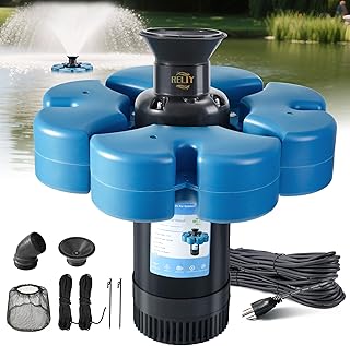 RELIY Pond Fountain Aerator, 1HP 110V 15000 GPH Fountain Pump, Fully Aut...
