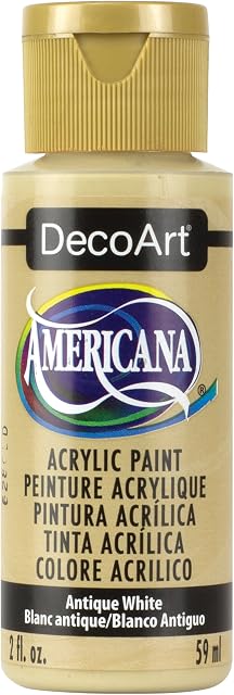 DecoArt Americana Acrylic Paint, 2 oz, Antique White