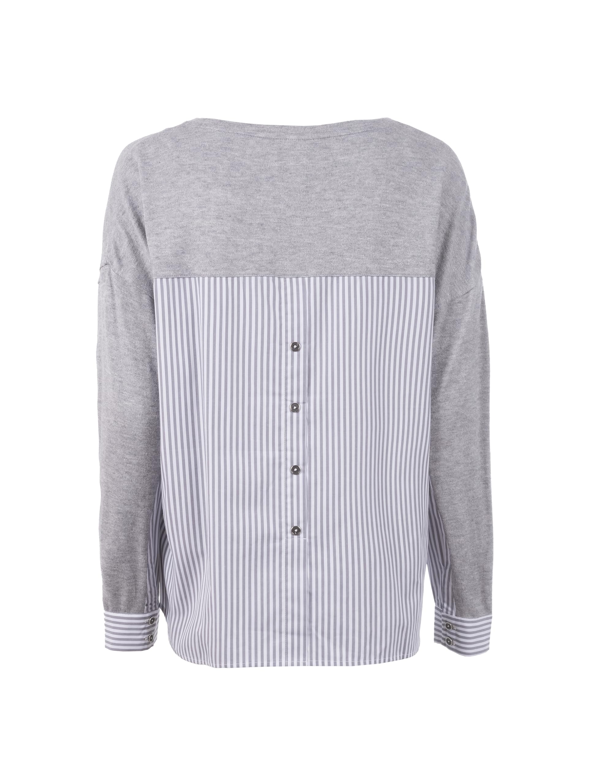 s'questo Maglia 1/1 Maglione Righe Borsa Grigio Soquesto Collezione Good Vibes