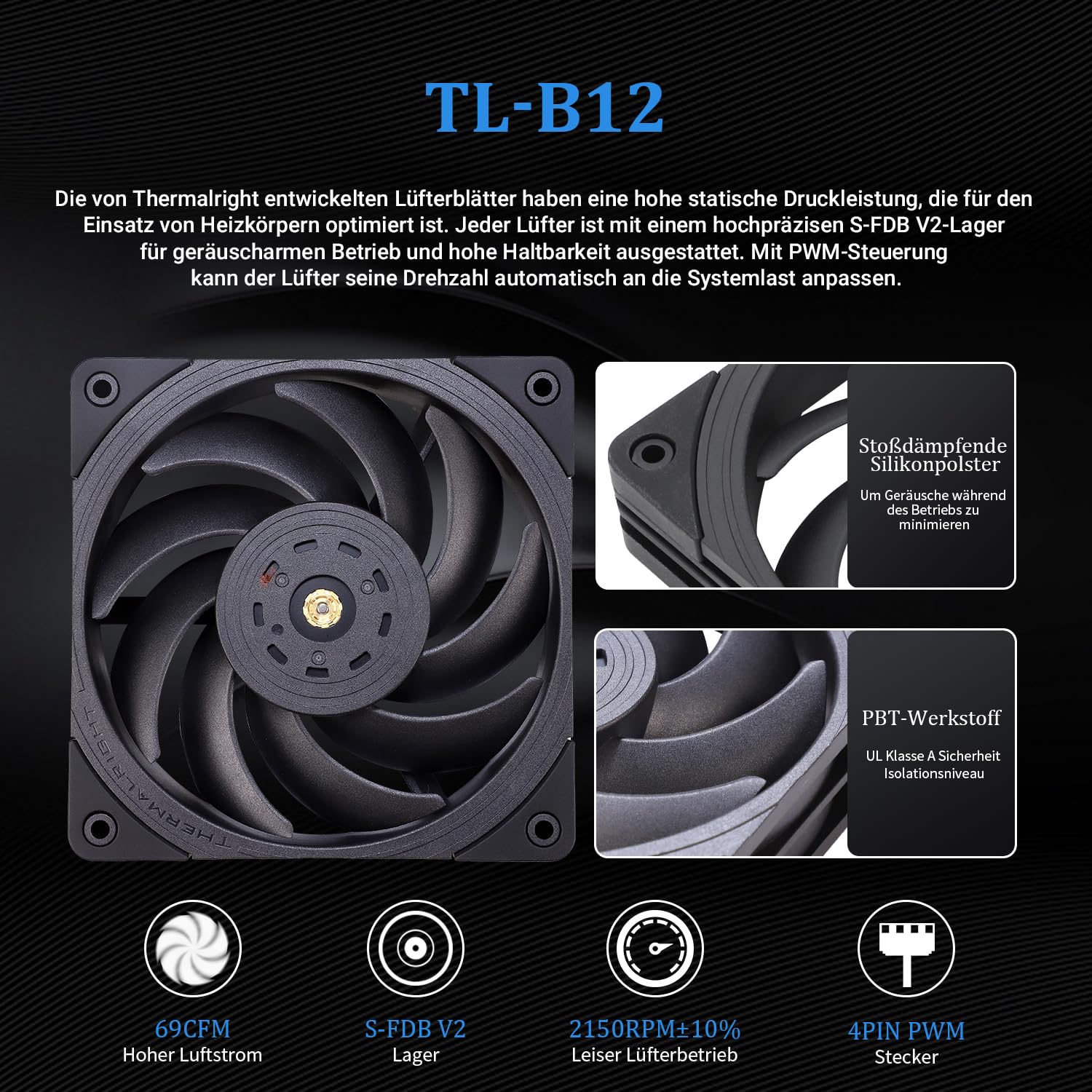 Thermalright Frozen Edge 360 Black - Refrigeratore d'acqua liquido CPU con ventola PWM da 120 mm, dissipatore di calore ad acqua integrato per AMD/AM4/AM5, Intel LGA1700/1150/1151/1200/1851