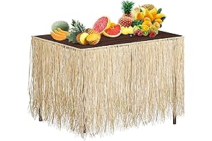 ADXCO Hawaiian Raffia Table Skirts