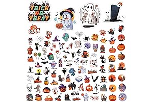 100PCS Halloween Stickers, Halloween Stickers for Kids, Small Halloween Stickers for Kids