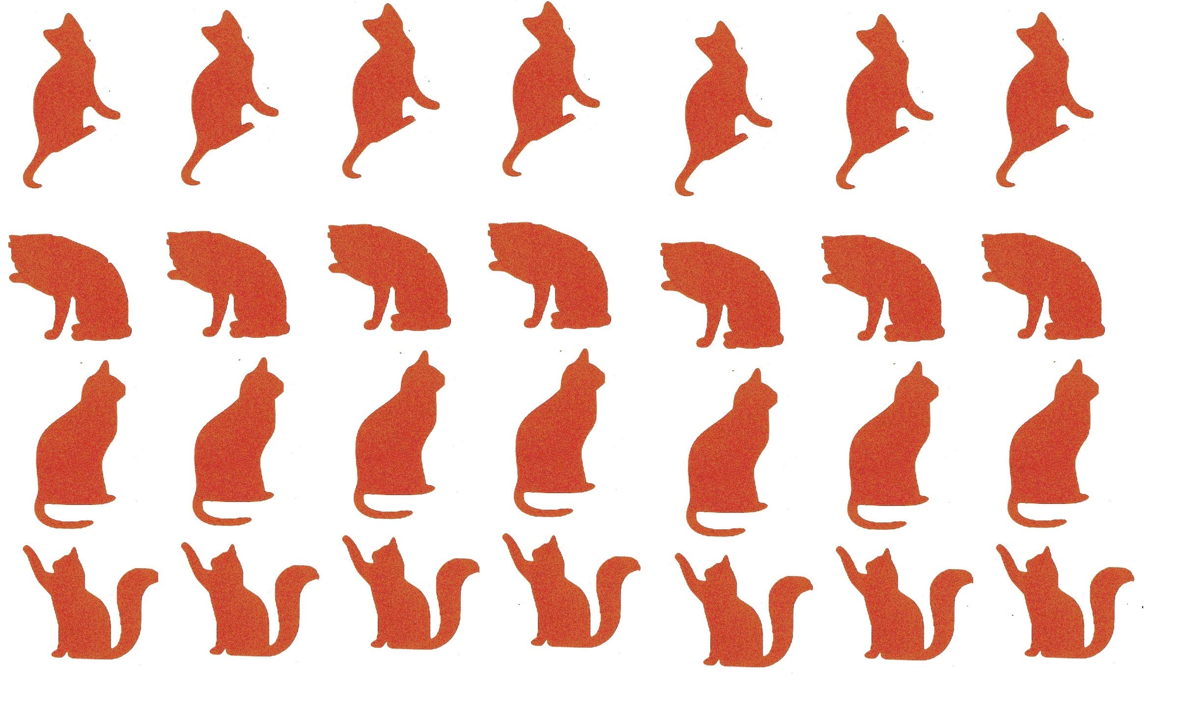 Cat Collection (Cat (Brown) vinyl Stickers)