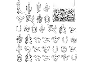 An Assortment of 78 Western Nail Charms for Jewelry Making