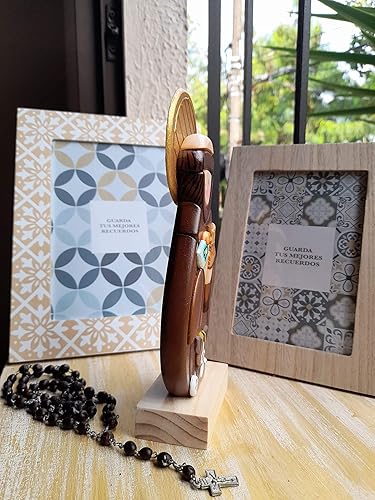 Miniatura 4 de San Francisco de Asis, Estatuilla de san Francisco de Asis, Estatua de San Francisco de Asis, Saint Francis of Assisi, regalo catolico, regalo