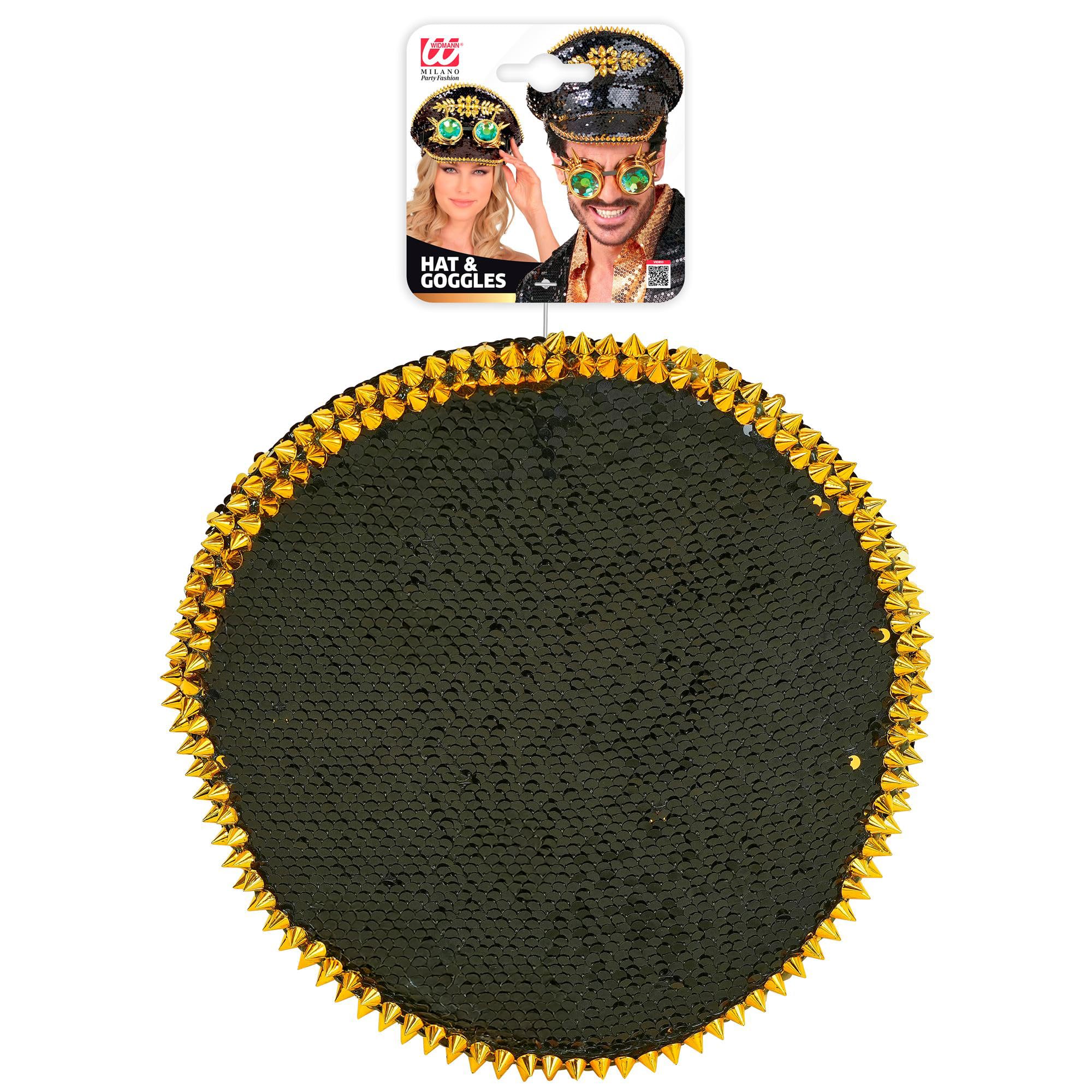 W WIDMANN MILANO Party Fashion - Gorro de lentejuelas | Gorra brillante con lentejuelas reversibles para el Carnaval, eventos del Orgullo, festivales y atuendos de fiesta