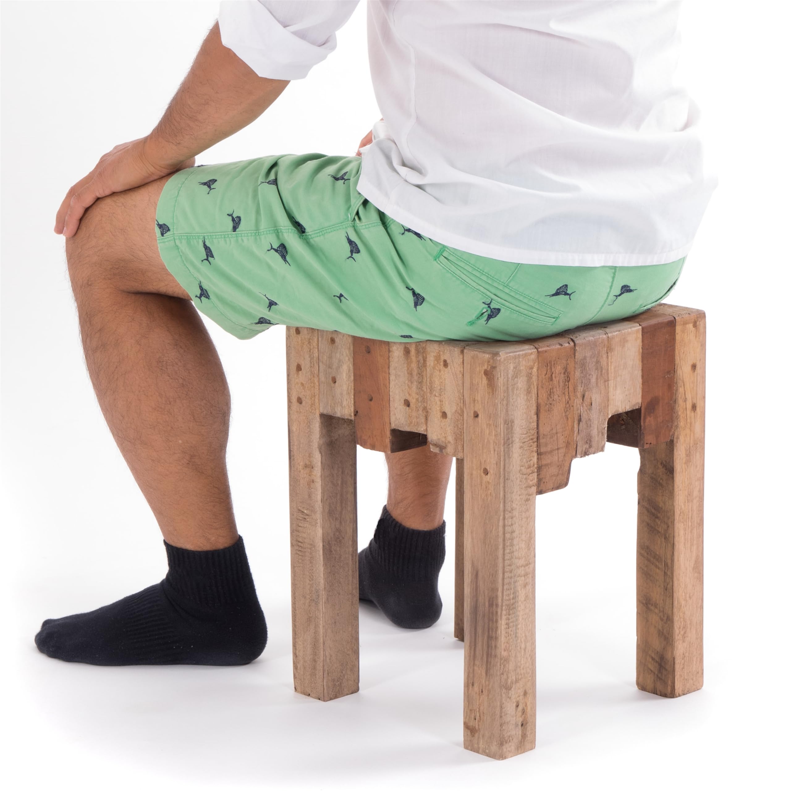 DESIGN DELIGHTS Tabouret en bois russe Nature | 40 x 30 x 30 cm (hauteur x largeur x profondeur), bois antique massif | tabouret en bois | couleur: 01 naturel vintage