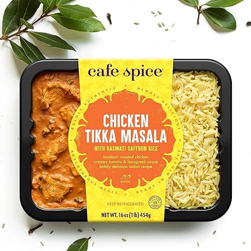 Miniatura 5 de Café Spice Pollo Tikka Masala Azafrán Arroz, 16 oz