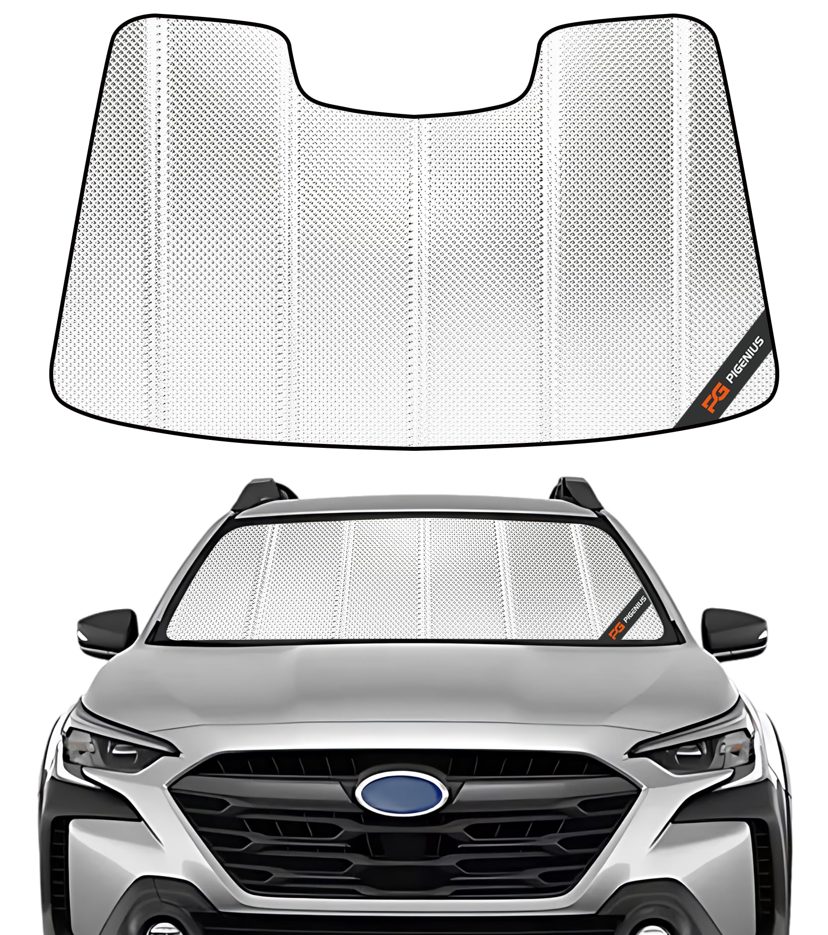 Parasol para parabrisas Pigenius para Subaru Outback 2023-2025; Subaru Legacy 2023-2025 con sistema de asistencia al conductor Eyesight. Película reflectante de aluminio para ventana frontal