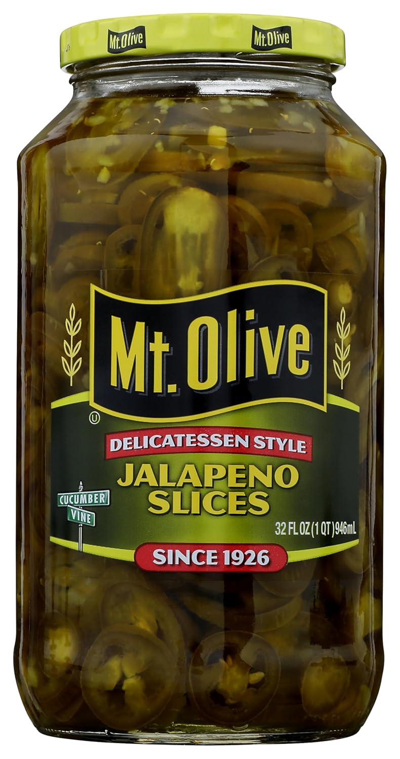 Mt. Olive Jalapeno Slices, 32 fl oz