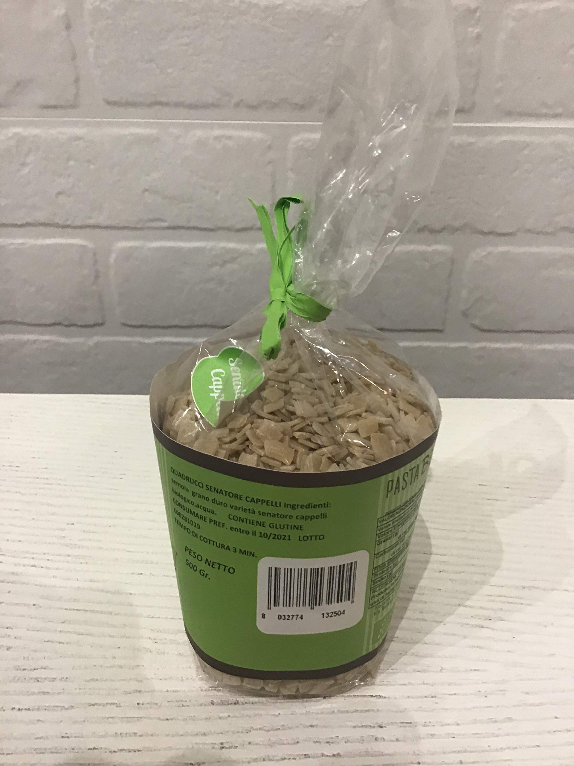Quadrucci pastina per bambini biologica - Pasta prodotta con metodo artigianale - 1 Confezione da 500 gr