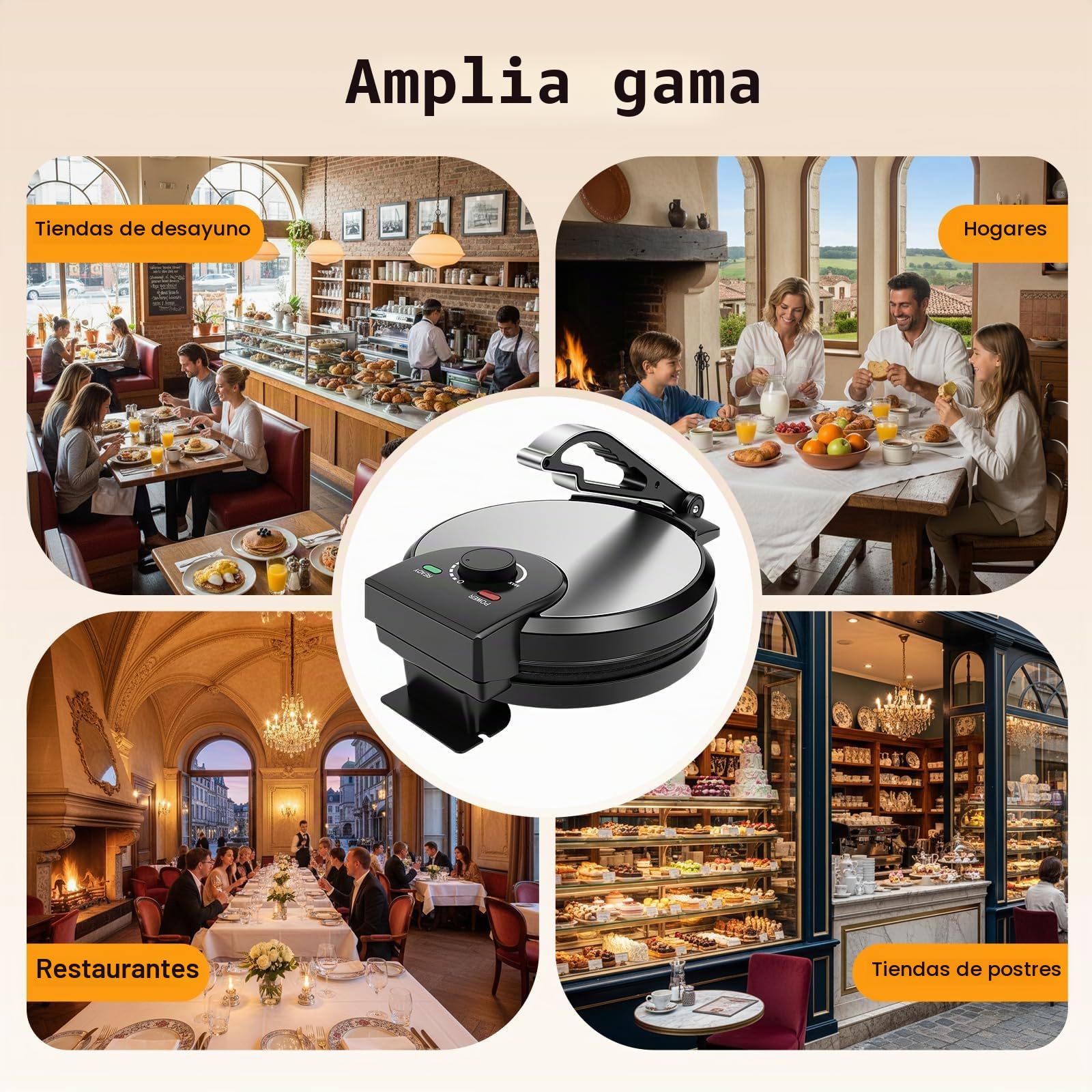 Roti Maker Máquina de prensado eléctrico de tortilla Chapati, calefactor a doble cara, acero inoxidable, fabricante de crepes para chapati, tortilla, pan plano, 1200 W