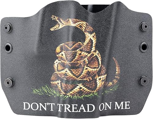 Outlaw Holsters Don't Tread On Me Black OWB Holster