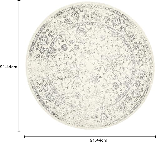 Miniatura 449 de Safavieh colección Adirondack - Alfombra de área, 6 x 9 pies, gris y azul, diseño oriental desgastado, no desprende pelusa, fácil cuidado, ideal