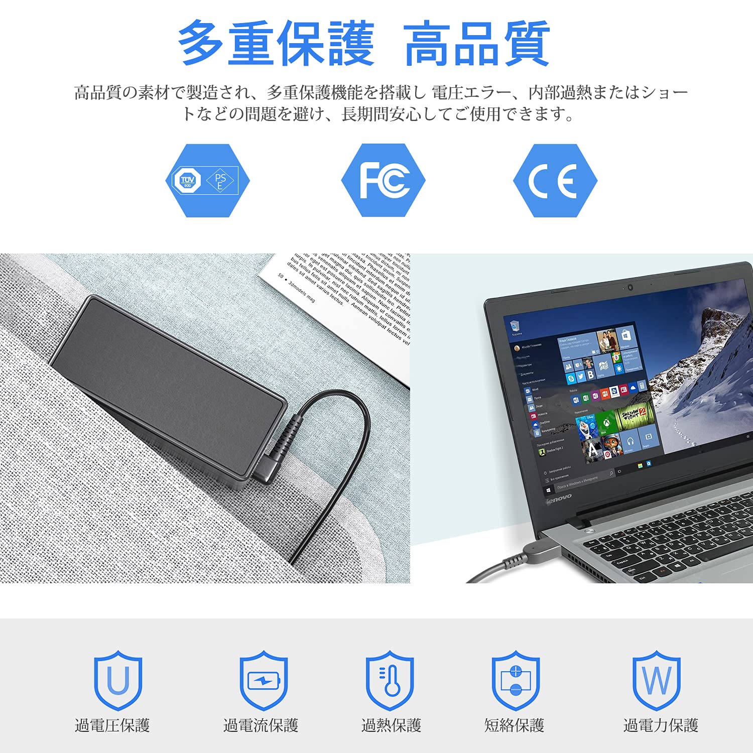 Amazon.co.jp: KFD 【PSE認証付】レノボ・ジャパン 互換用AC