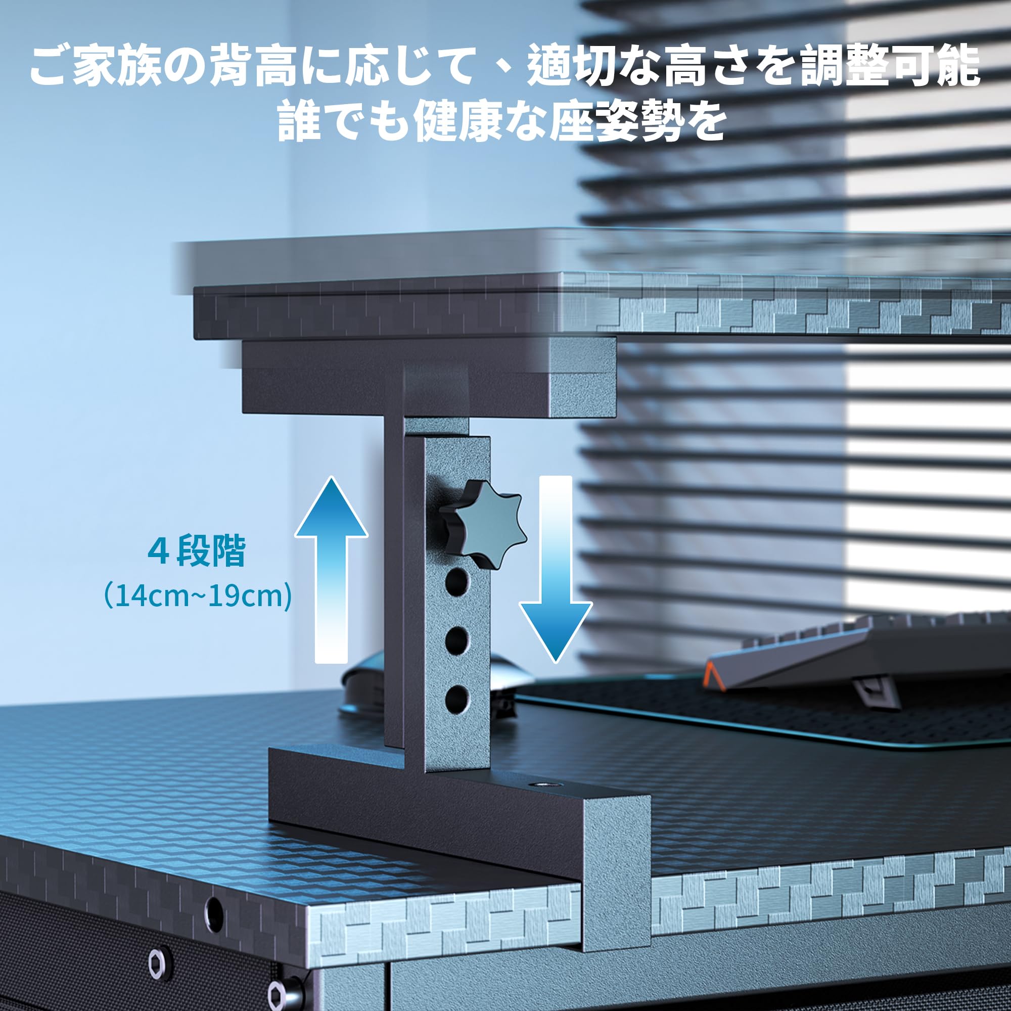 Amazon | DOMICON パソコンデスク l字 ゲーミングデスク 黒 幅140cm 4