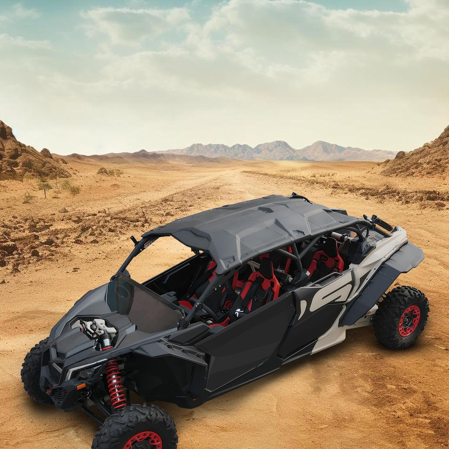 Front Aluminum Full Doors for Can Am Maverick X3 & MAX 2017-2025 All Models Accessories, Heavy Duty Metal Full Doors Panels Replace OEM #715004732