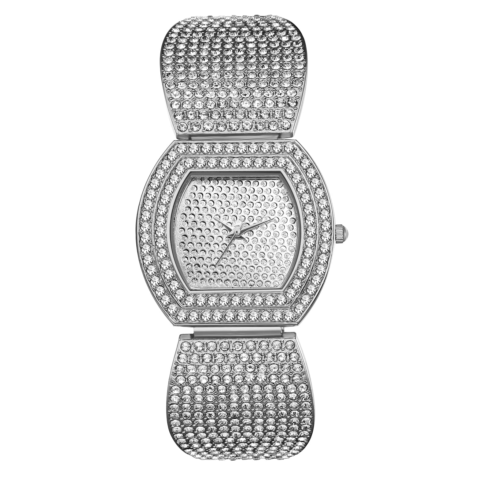 JewelryWe Herrenuhr Edelstahl Leuchtende Uhren: 30m Wasserdi