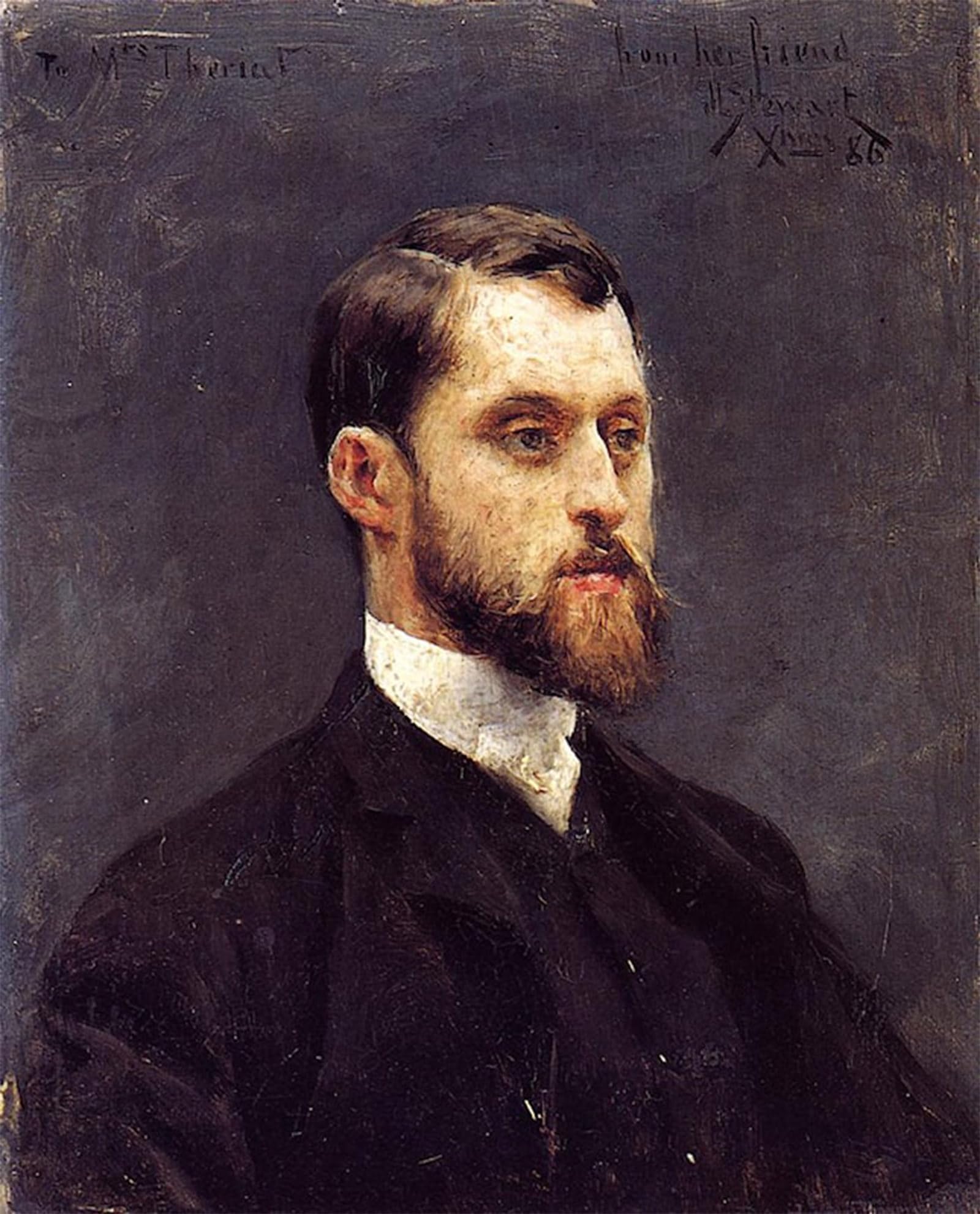Artxlxxbn No Frame Famous Art Print Poster Vintage Wall Art Self Portrait By Julius Leblanc Stewart Canvas Art Poster For Home Decor 60X90cm