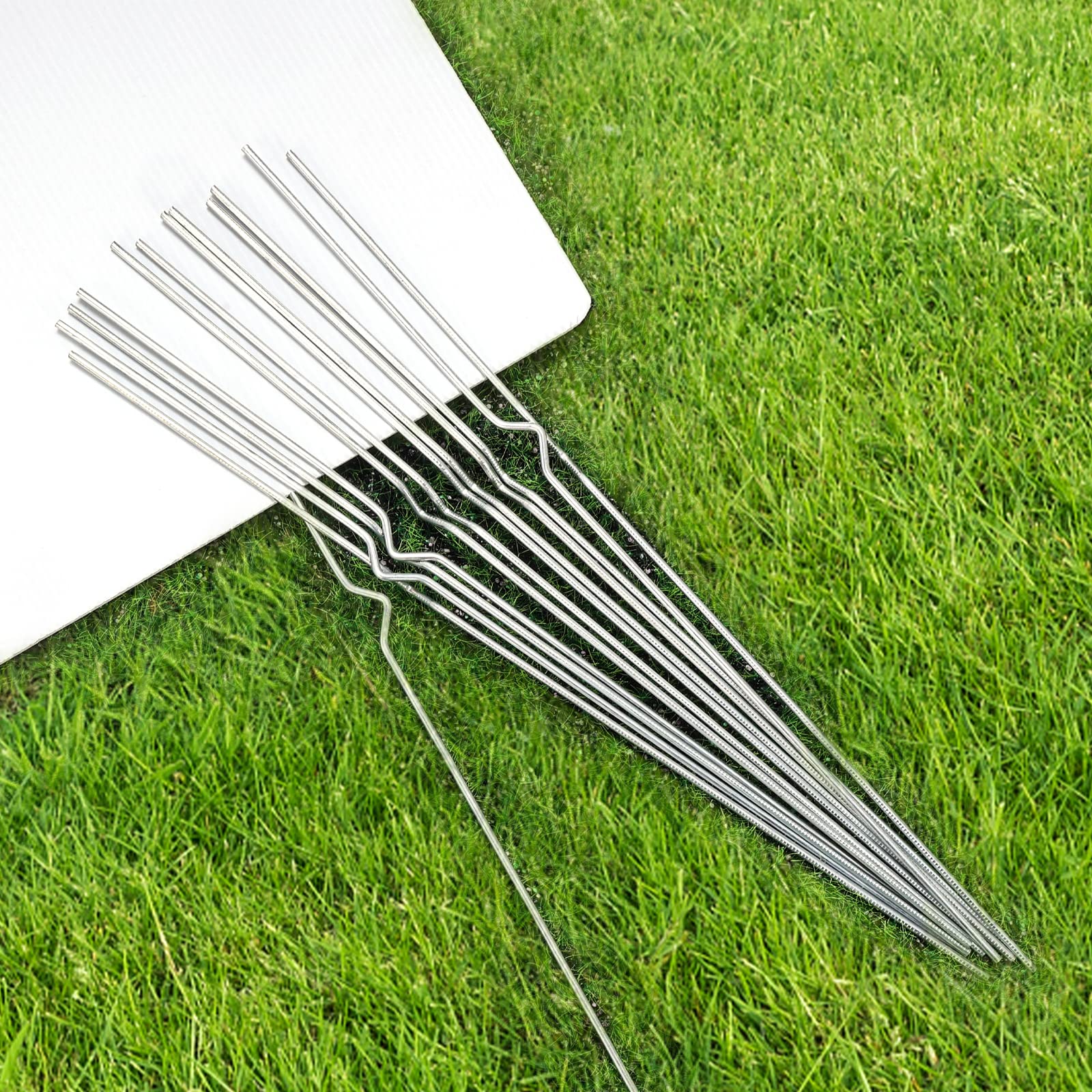 H Frame Stakes Tandefio 100-Pack Yard Sign Stakes - 15x10 Inch Metal H ...