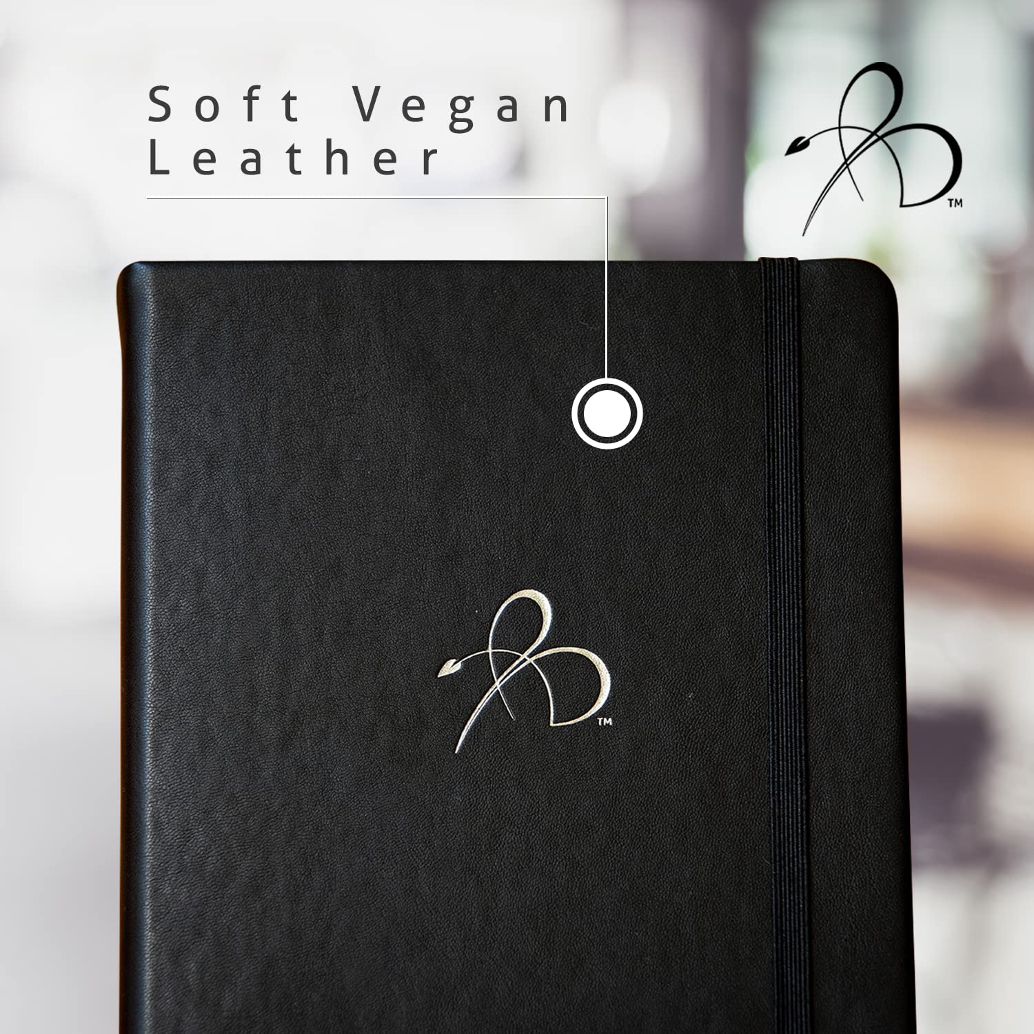 Bright Line Eating 5 Year Journal - Vegan Leather Journal w/Daily Entries – Black Memory Book Journal for Women & Men – 5 Year Journal for Tracking Memories, Ideas, Devotions & Progress 4 Bright Line Eating 5 Year Journal - Vegan Leather Journal w/Daily Entries – Black Memory Book Journal for Women & Men – 5 Year Journal for Tracking Memories, Ideas, Devotions & Progress