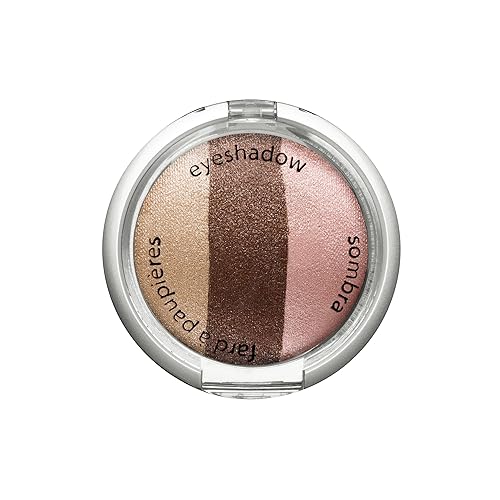 Palladio Cosmetic Baked - Trío de sombras de ojos, concha de mar, 0.09 onzas