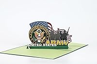 Vista 1 de AIT PAPER ART Tarjeta de regalo de cumpleaños 3D, tarjetas de felicitación patrióticas desplegables con papel de notas, tarjetas de agradecimiento