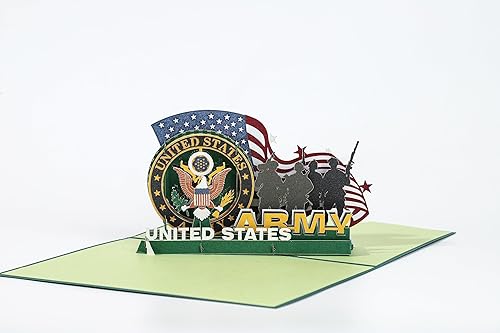 AIT PAPER ART Tarjeta de regalo de cumpleaños 3D, tarjetas de felicitación patrióticas desplegables con papel de notas, tarjetas de agradecimiento