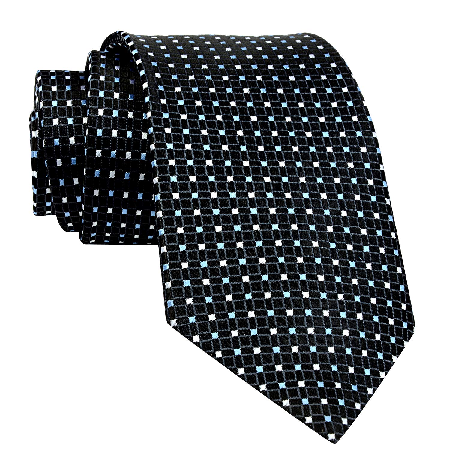 New Men's Silk Stain Stylish Neck Tie Black