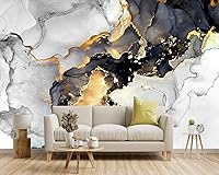 Vista 91 de Gold Modern Feather Fabric Wallpaper Living Room Bedroom Bathroom Large Wall Mural- 137"x96"（ not Peel and Stick）