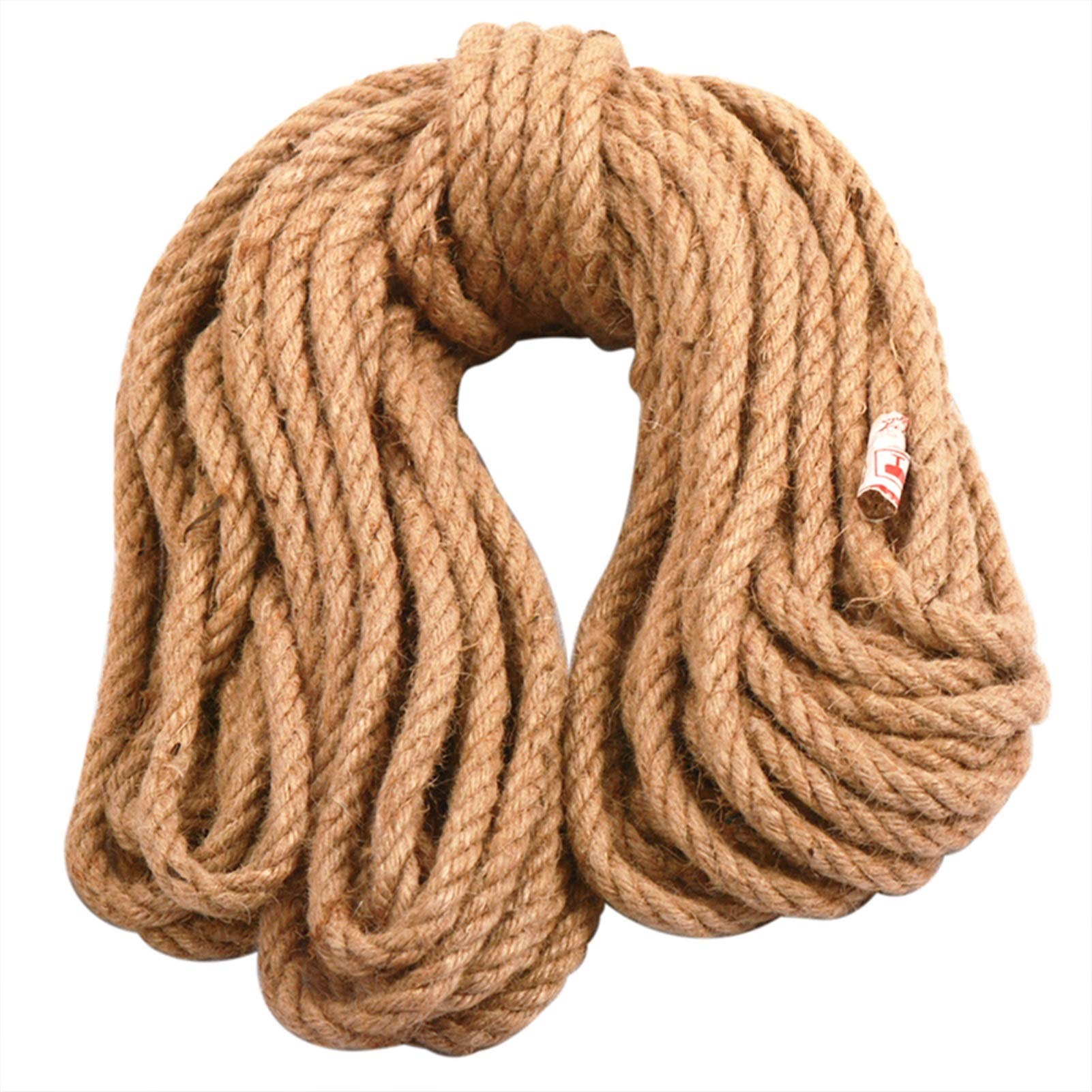 Bclla Zkenshan-Natural Jute Twine 6mm 8mm 10mm Natural Jute Rope Heavy Duty Twine Hemp Cord Macrame String DIY Handmade Decoration Pet Scratching, Natural Jute Fiber (Color : 10mmx20m)
