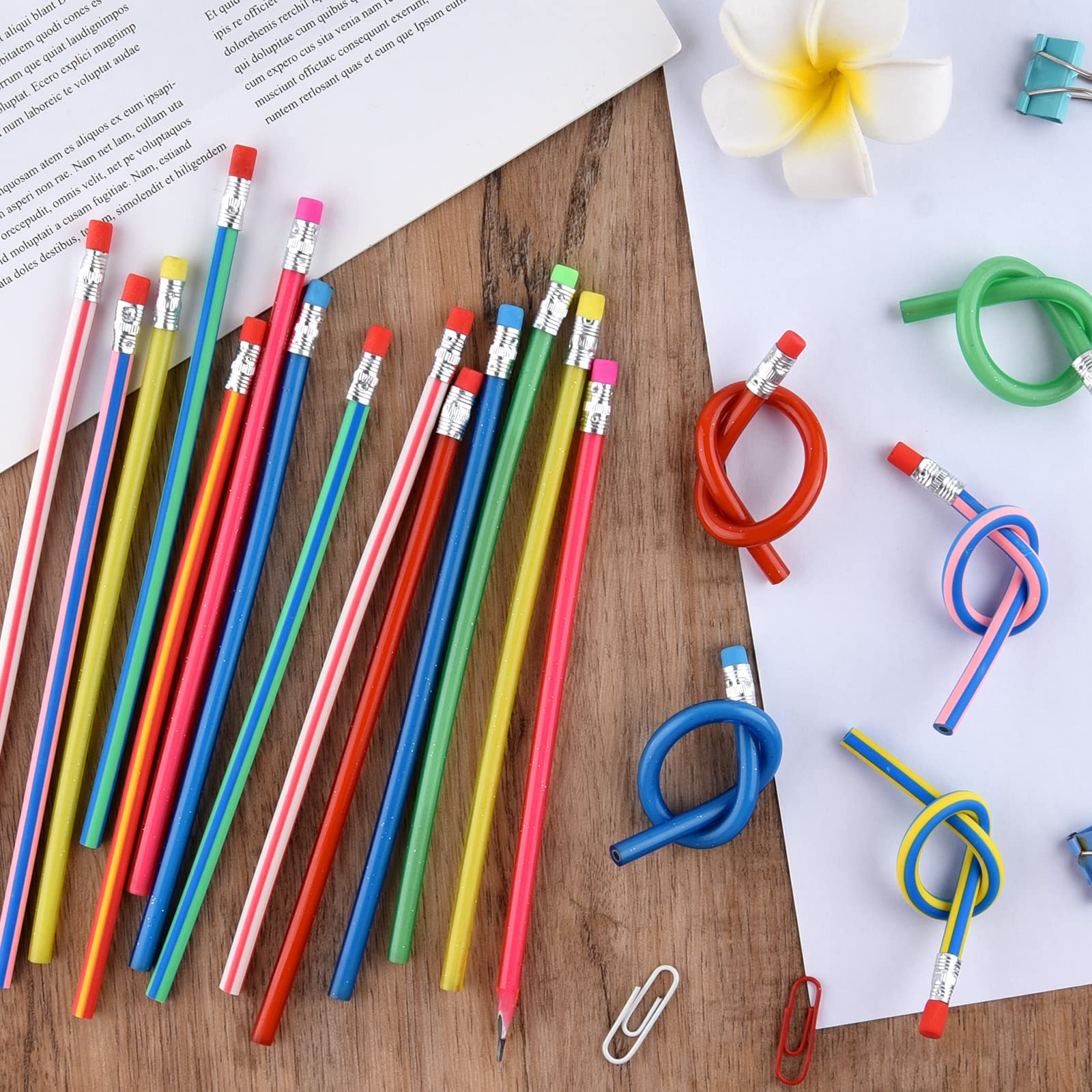 71 Pièces Crayons Flexibles Souples Et Gommes Mignonnes Pour Enfants - Annhao, Idéal Pour Halloween, Fêtes Et Cadeaux D'Anniversaire