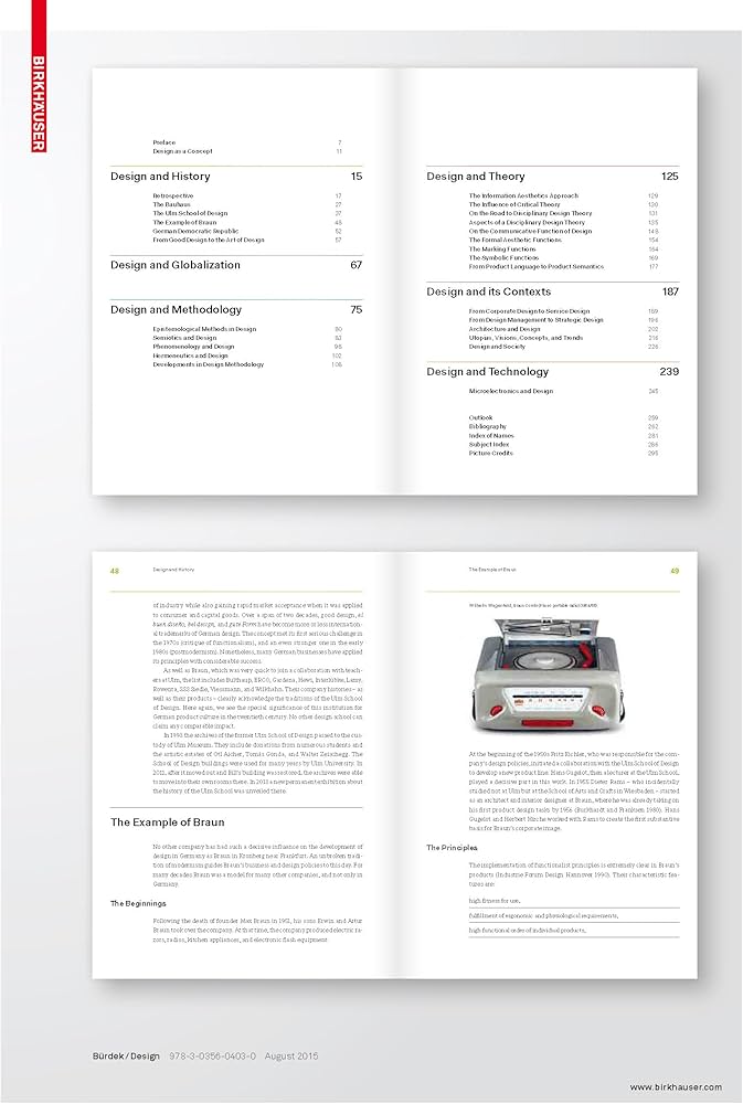 Design: History, Theory and Practice of Product Design: Bürdek Design: History, Theory and Practice of Product Design: Bürdek