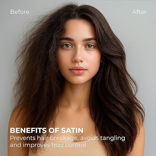 Miniatura 8 de Pure Bedding Sábanas de satén sedosas de lujo de hotel  Juego de sábanas de microfibra extra suave de 1800, resistente a las arrugas, a la