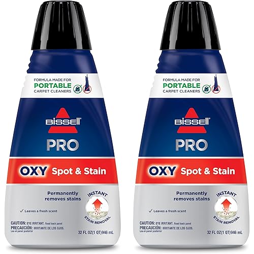 Bissell Professional Spot and Stain + Oxy Portable Machine Formula, 2-Pack, 20389, 64 Fl Oz